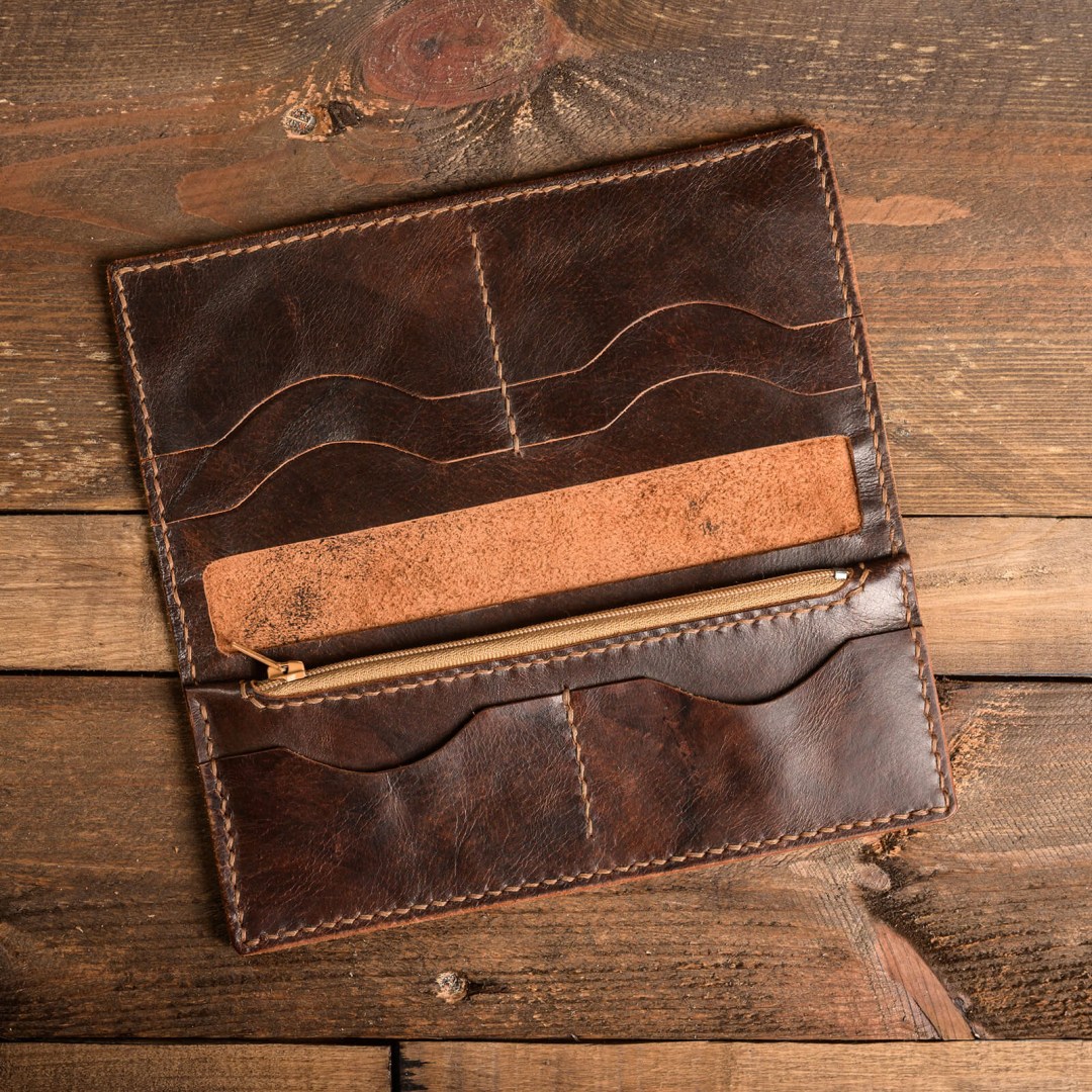 ATHOS – Καφέ Δερμάτινο Πορτοφόλι