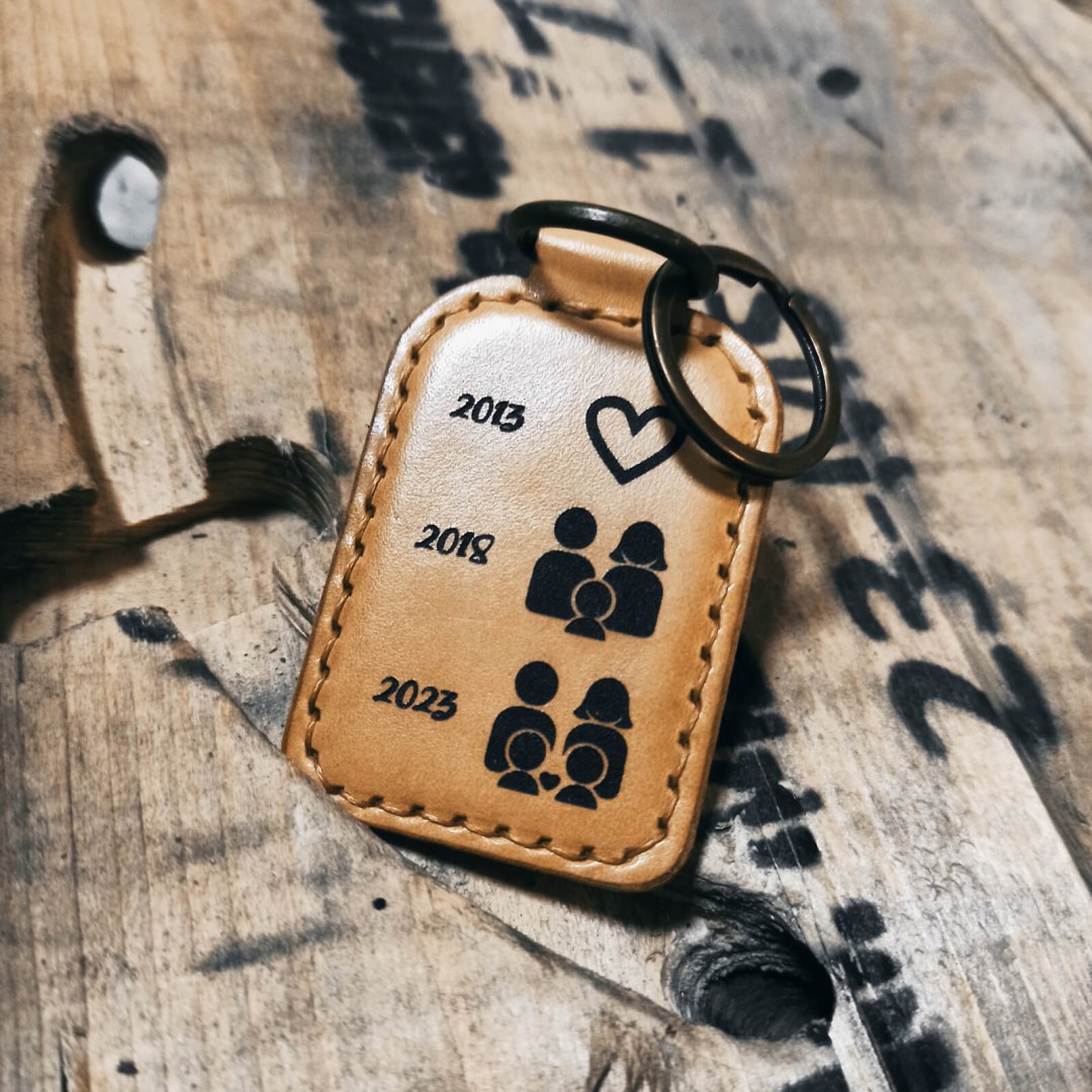 Δερμάτινο μπρελόκ FAMILY