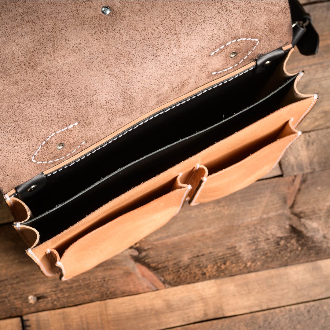 Messenger Bag - Vintage Χειροποίητη Δερμάτινη Τσάντα Χειρός / Ώμου